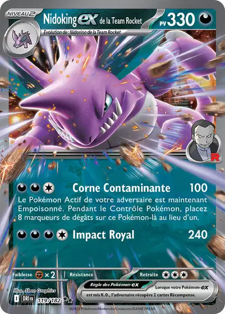 119/182 Nidoking ex de la Team Rocket