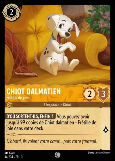 004a/204 Chiot Dalmatien, Frétille de joie