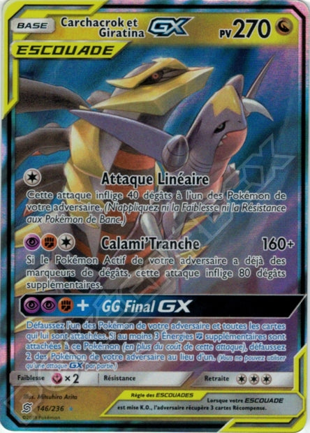 146/236 Carchacrok et Giratina-GX