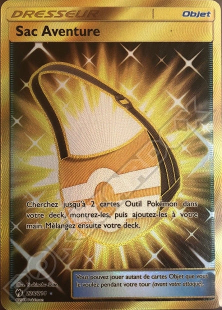 adventure bag pokemon card 228/214 Sac Aventure