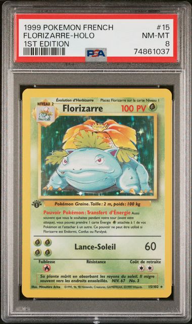 [GRADE] [PSA 8] 015/102 Florizarre