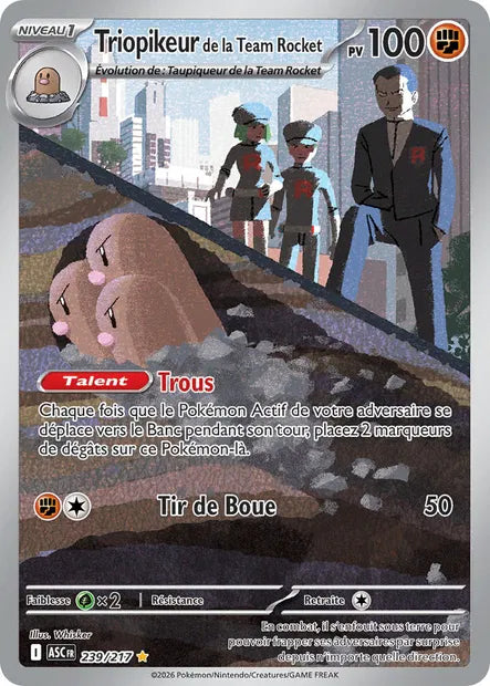 239/217 Triopikeur de la Team Rocket