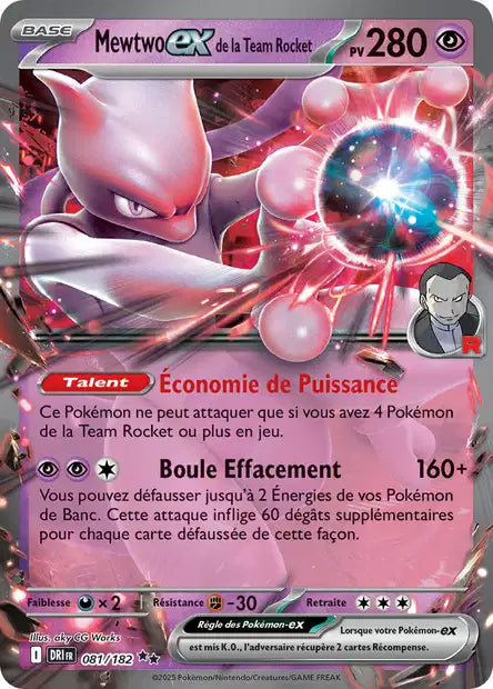081/182 Mewtwo ex de la Team Rocket