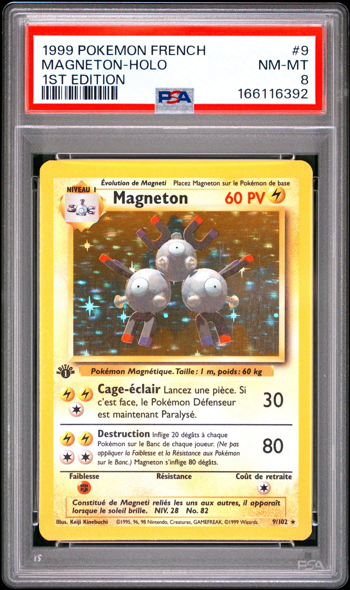 [GRADE] [PSA 8] 009/102 Magneton