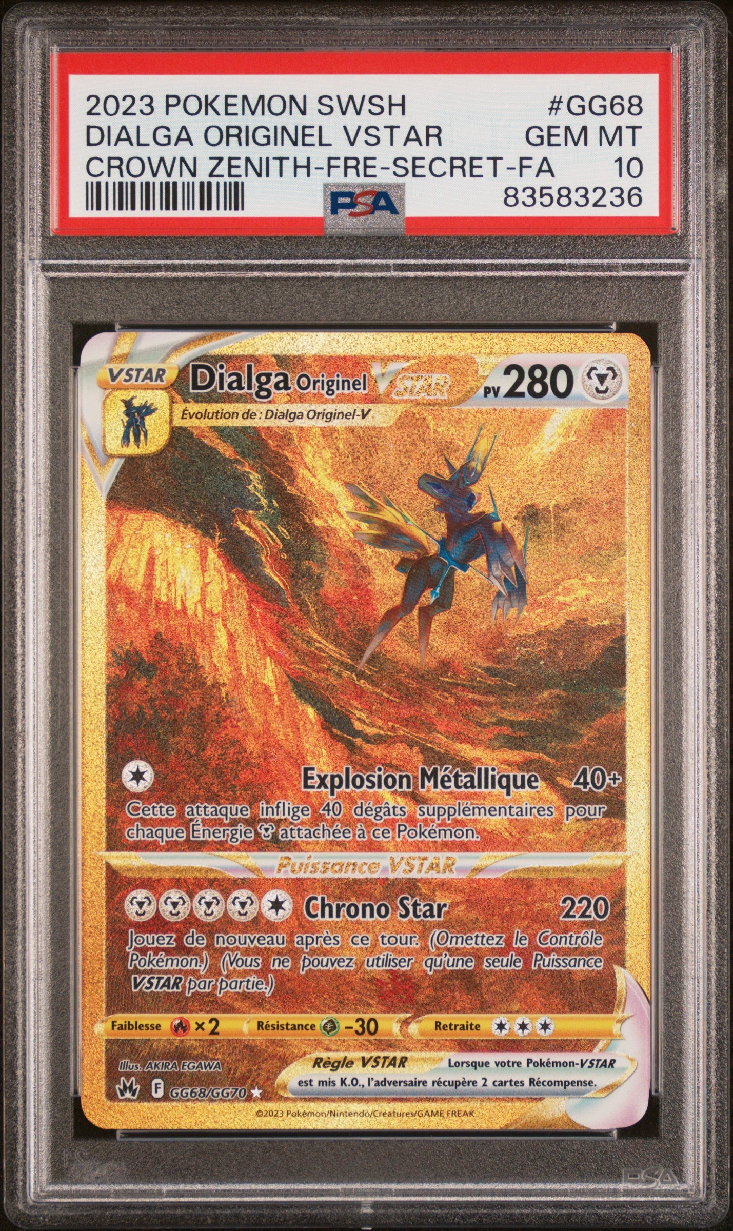 [GRADE] [PSA 10] GG68/GG70 Dialga Originel VStar