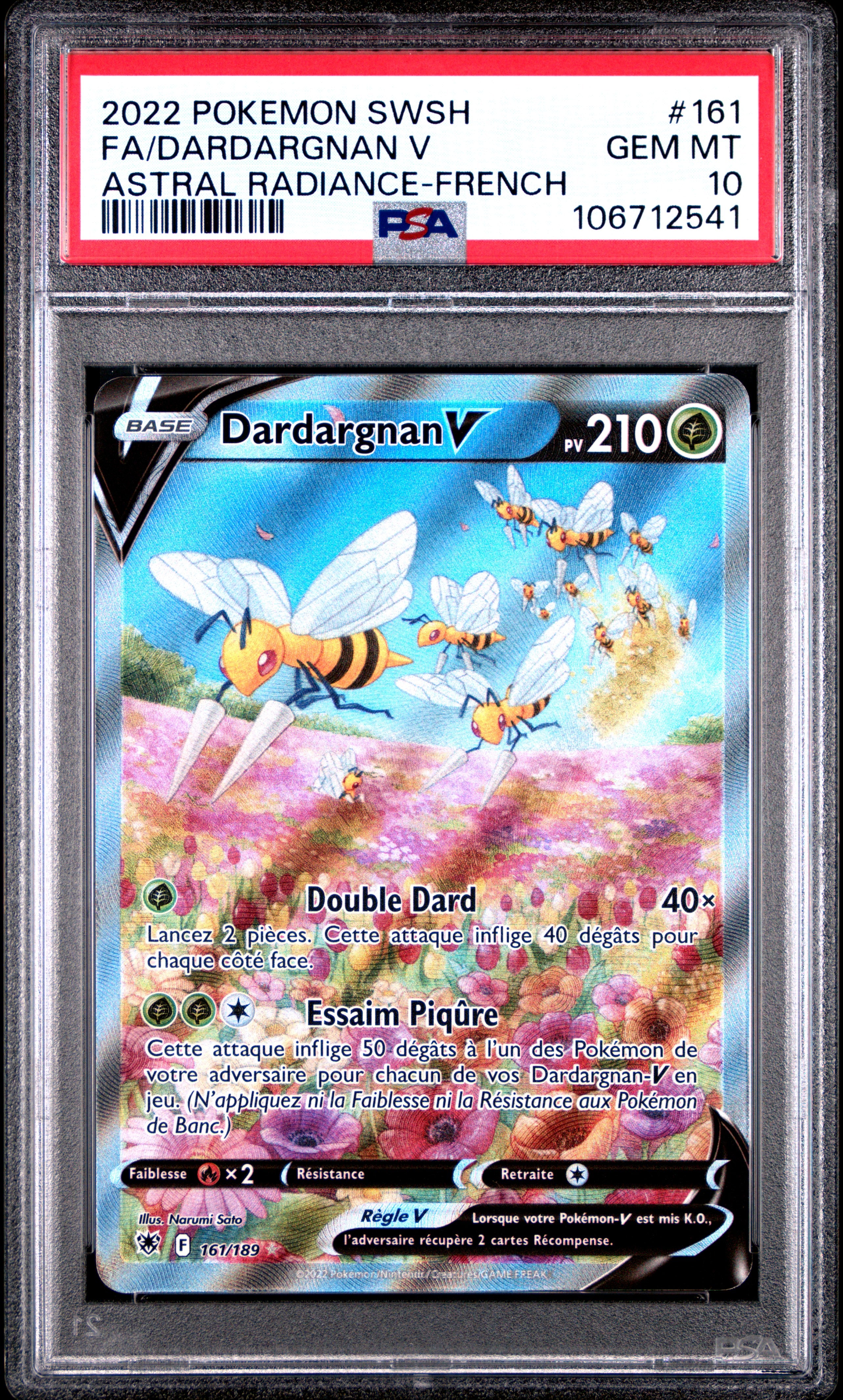 [GRADE] [PSA 10] 161/189 Dardargnan V