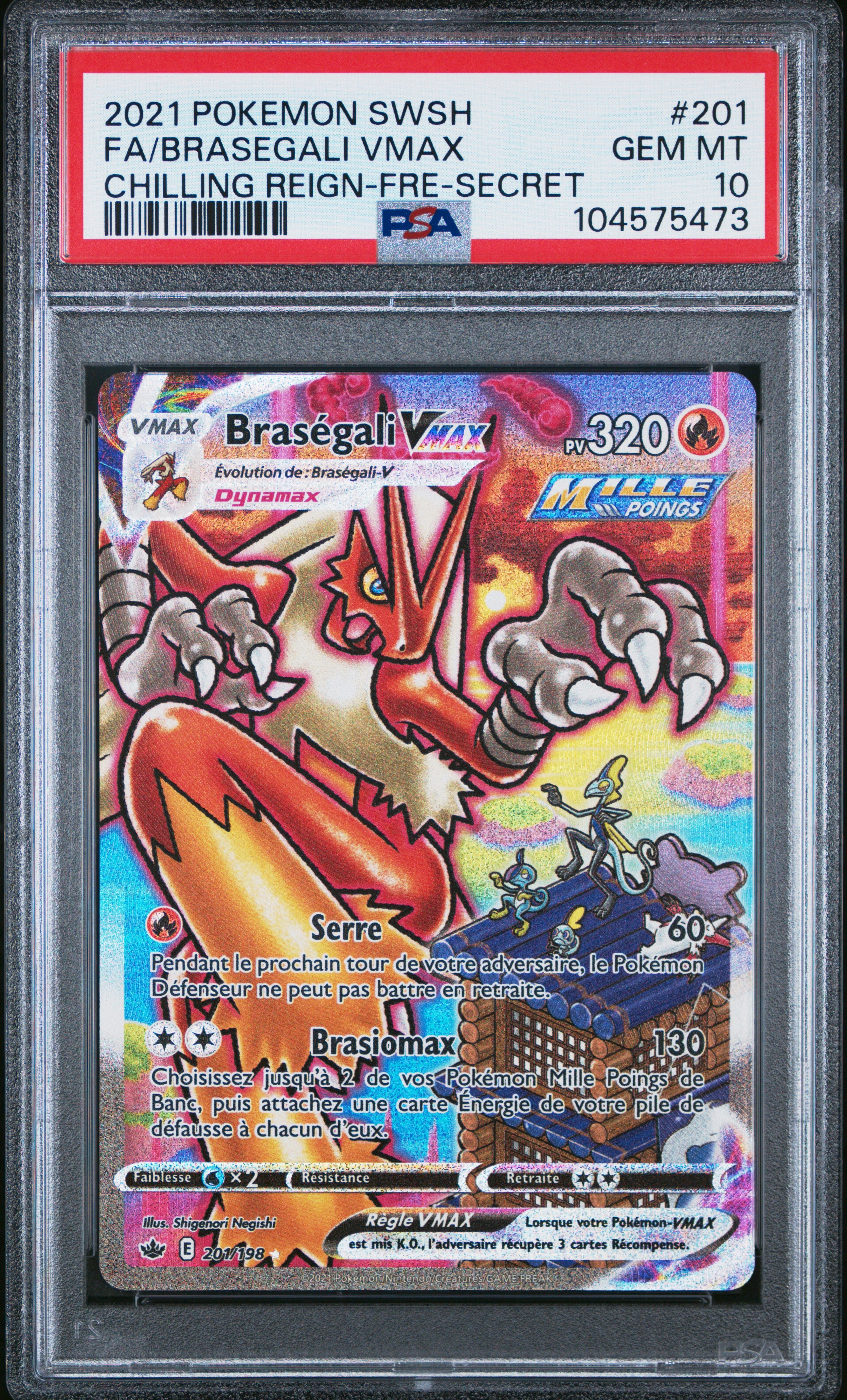 [GRADE] [PSA 10] 201/198 Brasegali VMax
