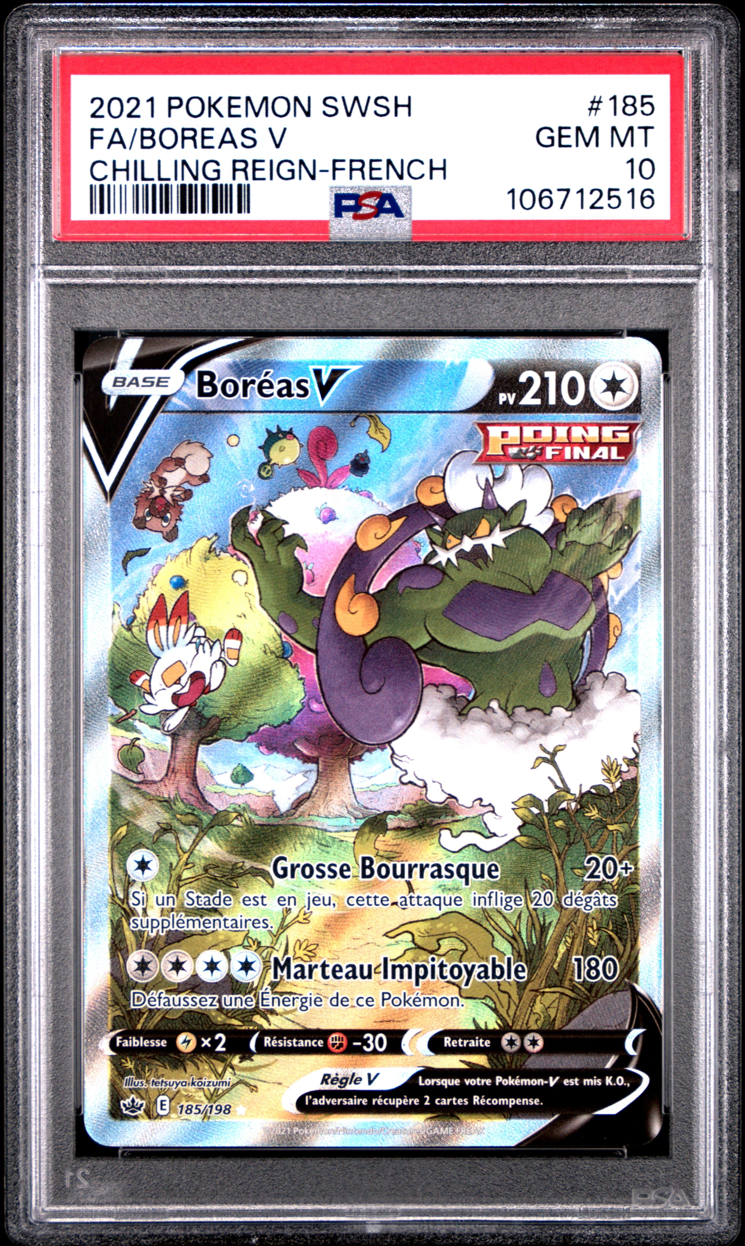 [GRADE] [PSA 10] 185/198 Boreas V