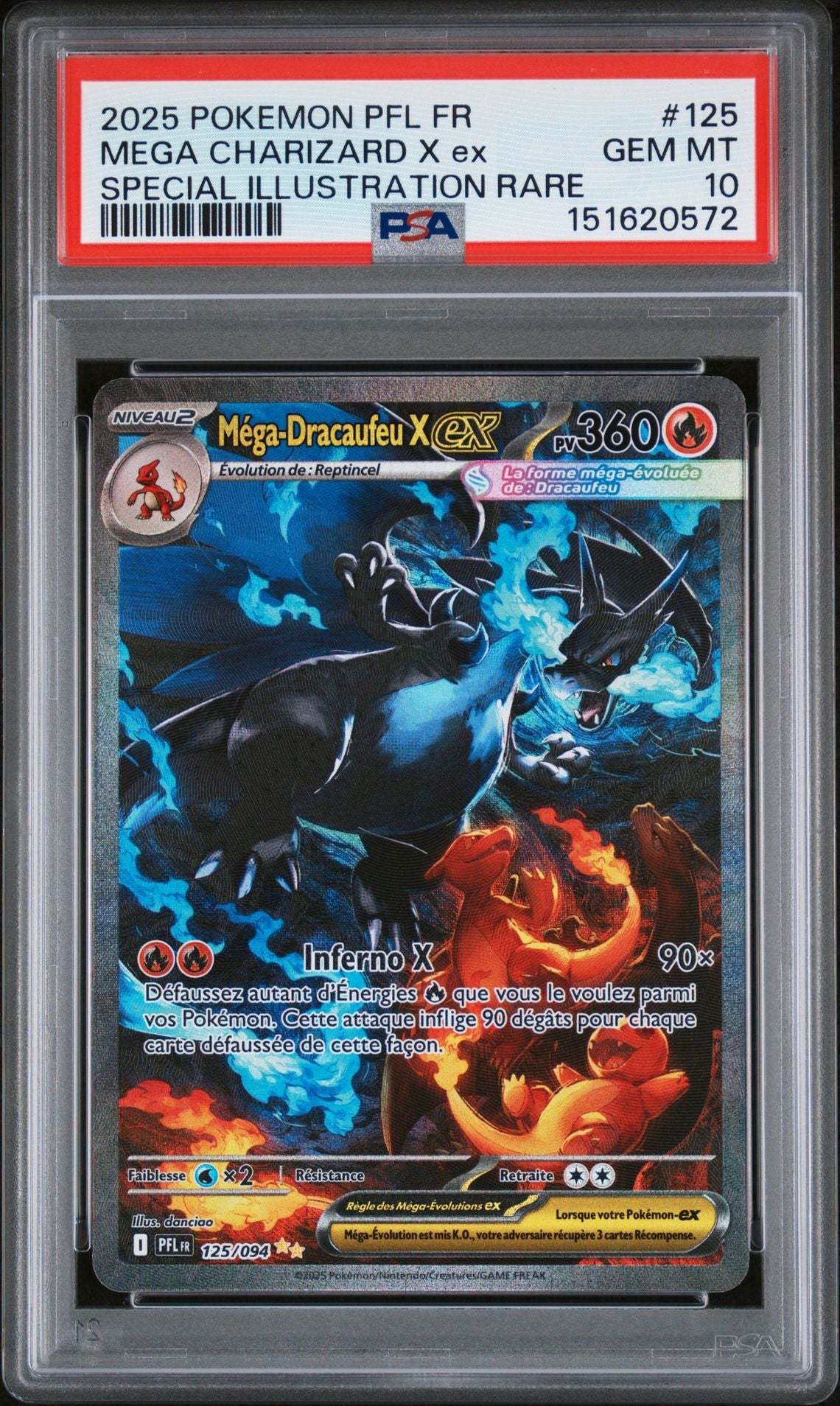 [GRADE] [PSA 10] 125/094 Mega Dracaufeu X