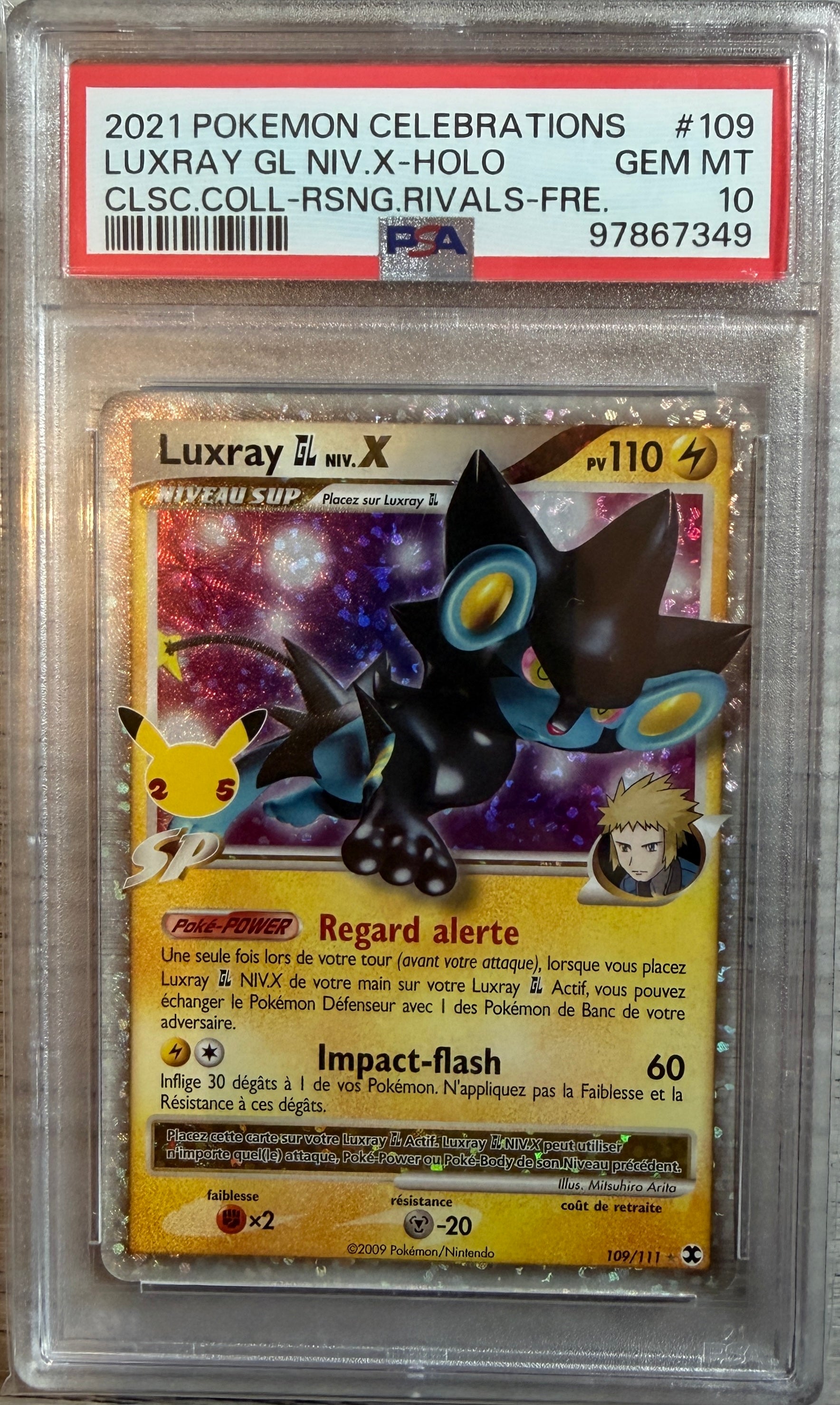 [GRADE] [PSA 10] 109/111 Luxray Niv. X