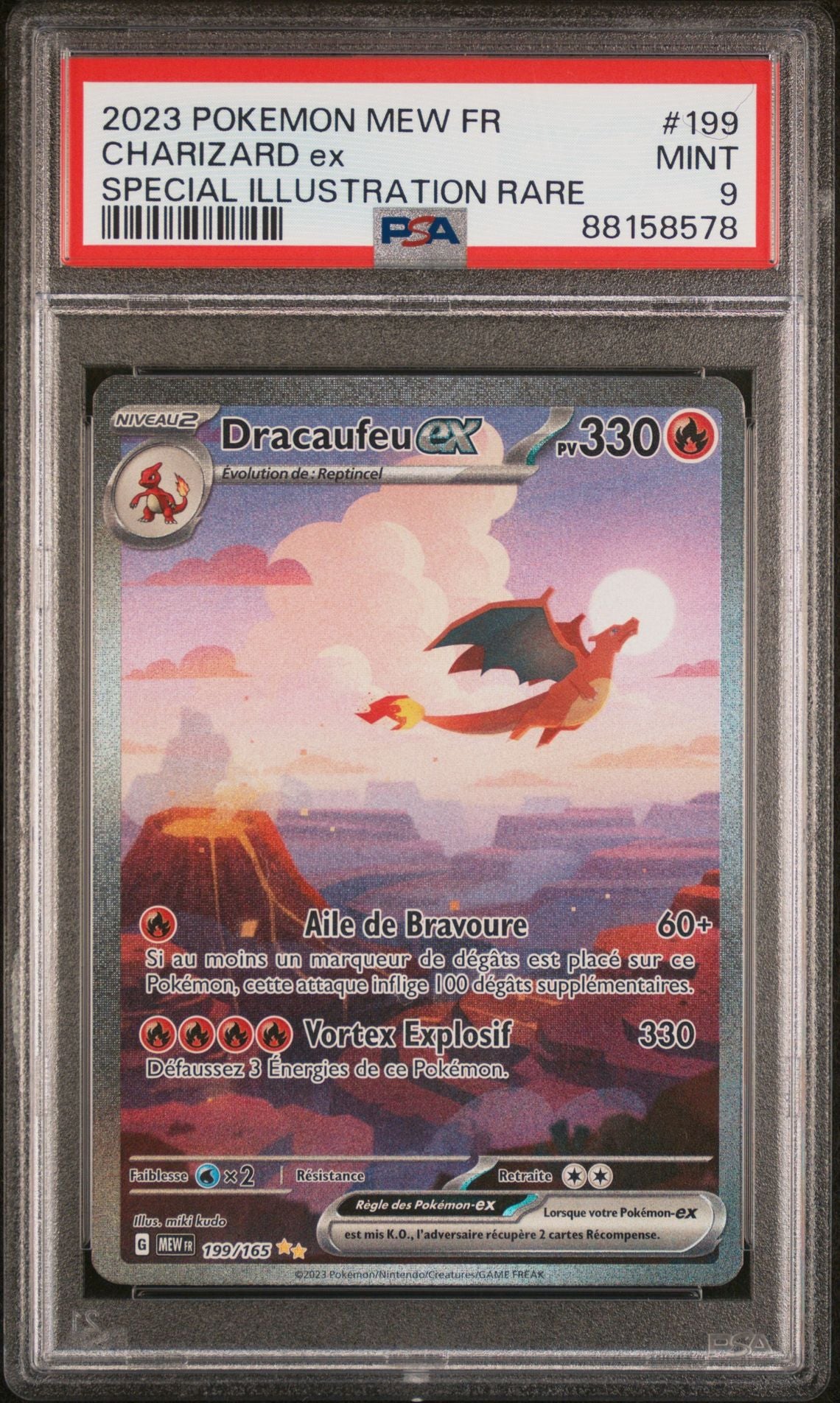 [GRADE] [PSA 9] 199/165 Dracaufeu ex