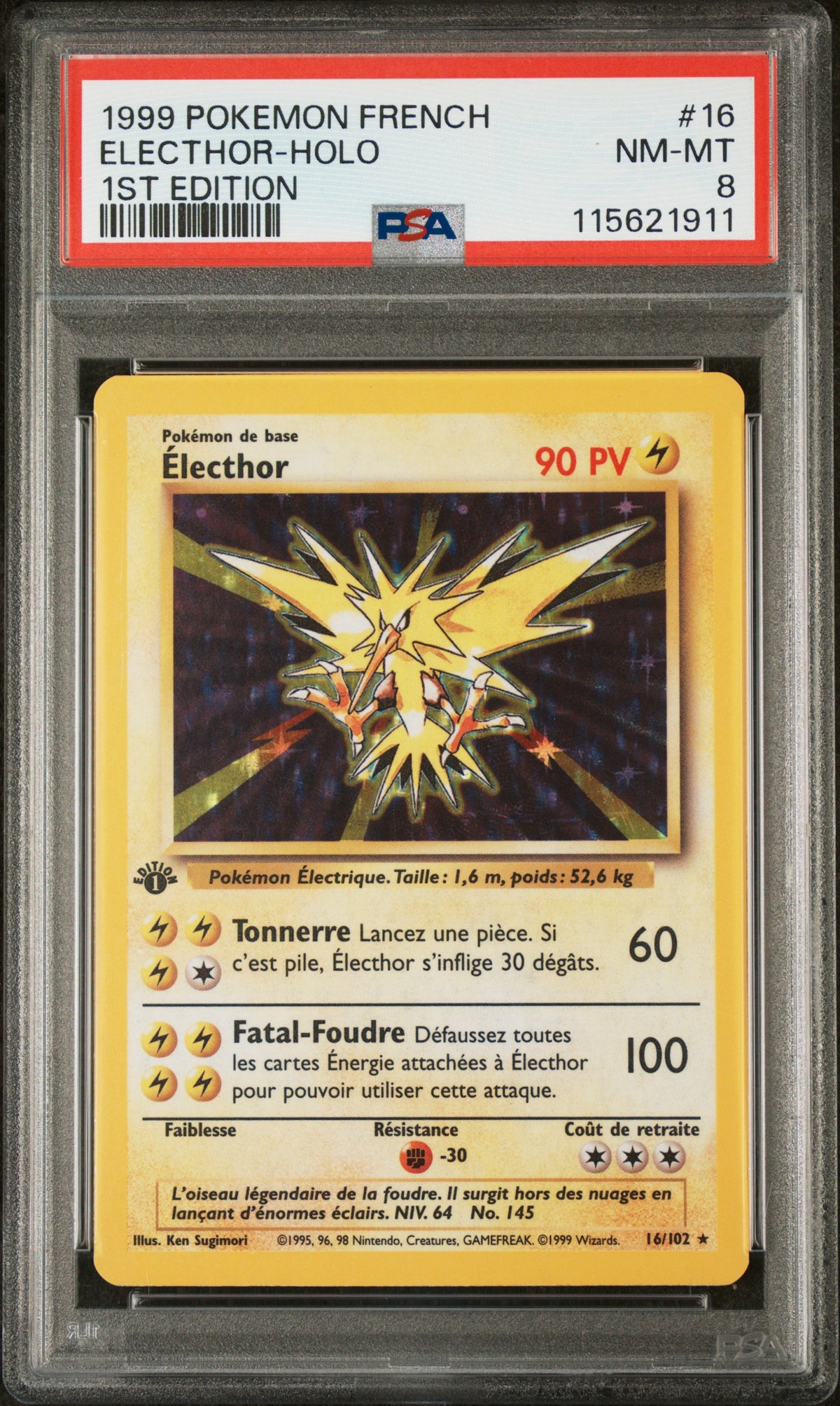 [GRADE] [PSA 8] 016/102 Electhor