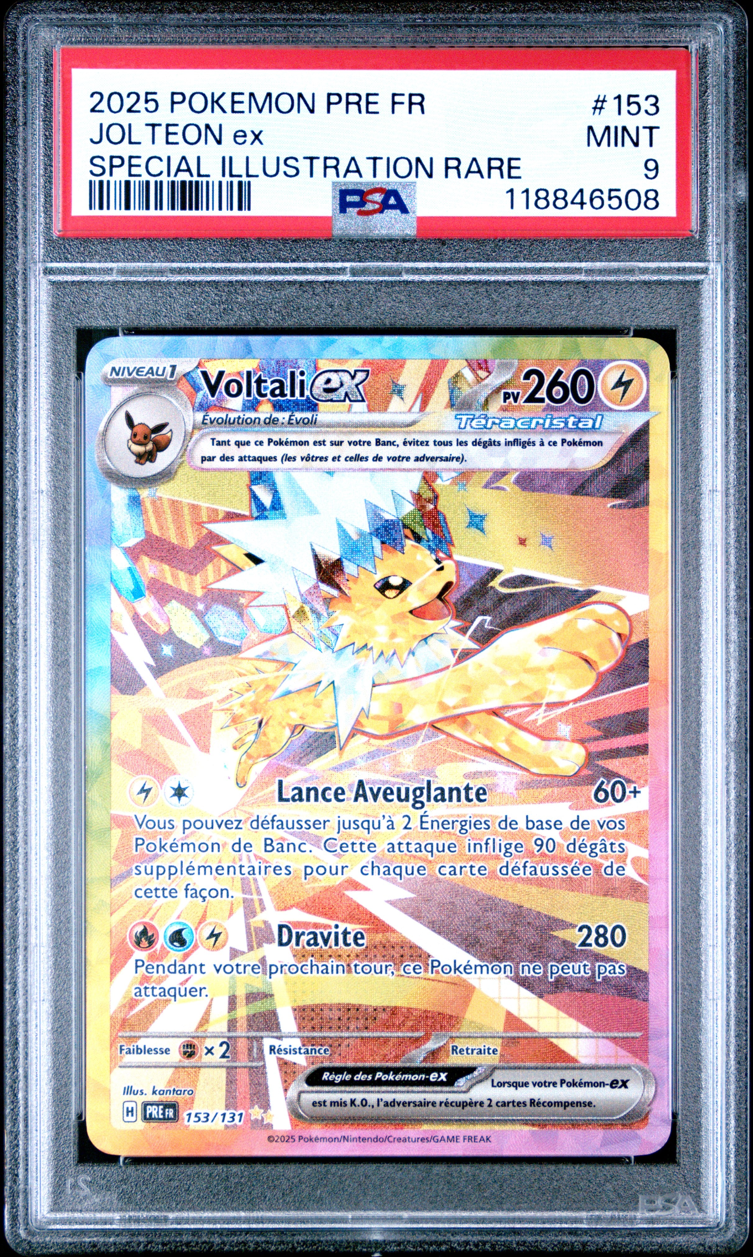 [GRADE] [PSA 9] 153/131 Voltali ex