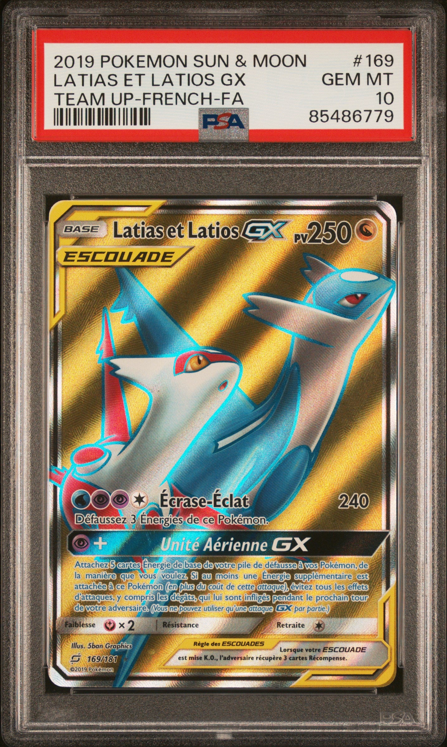 [GRADE] [PSA 10] 169/181 Latias & Latios - Face avant - Cert 85486779
