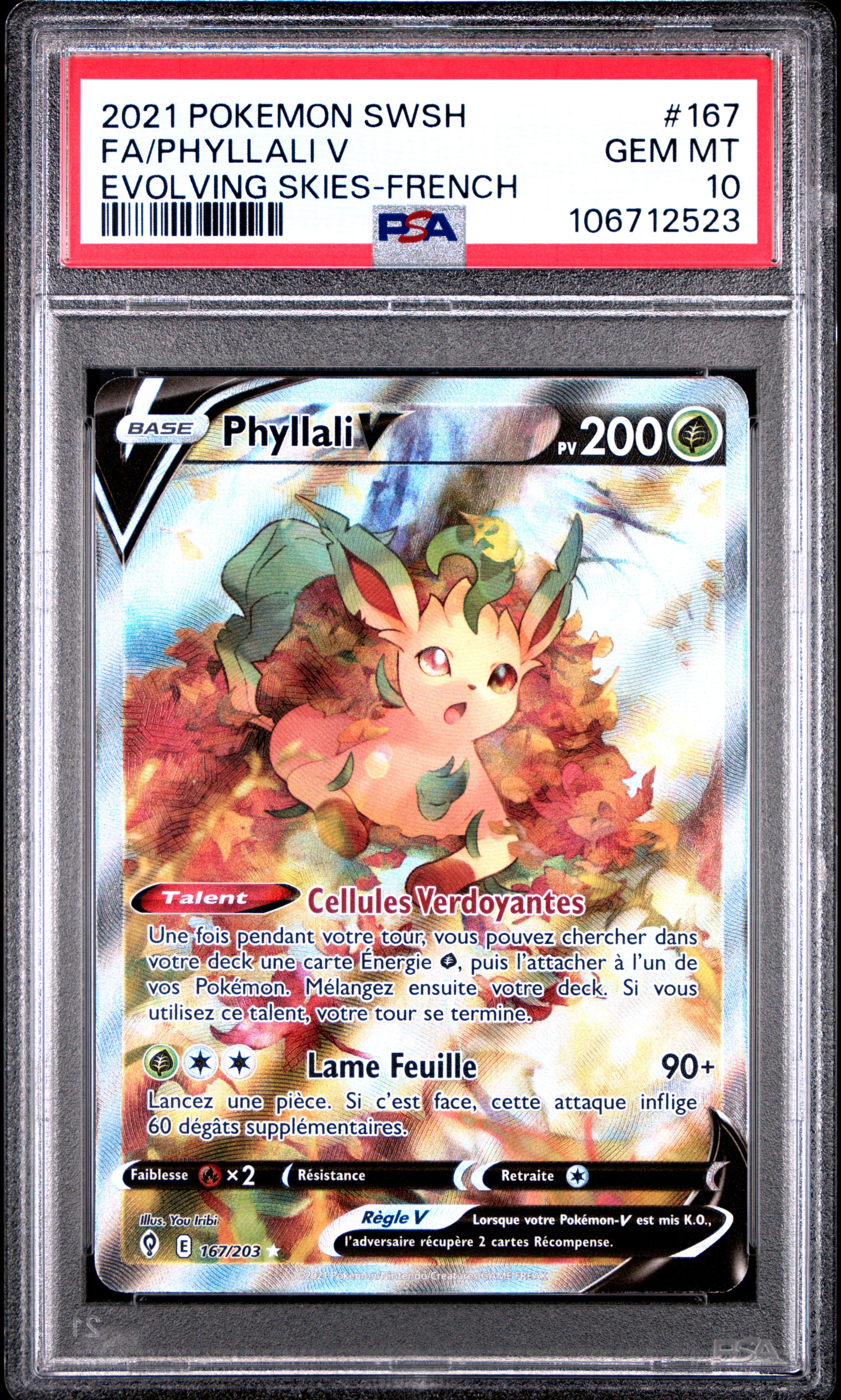 [GRADE] [PSA 10] 167/203 Phyllali V