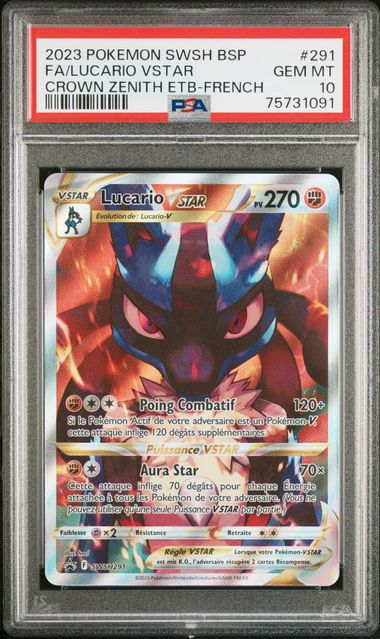 [GRADE] [PSA 10] SWSH291 Lucario VStar