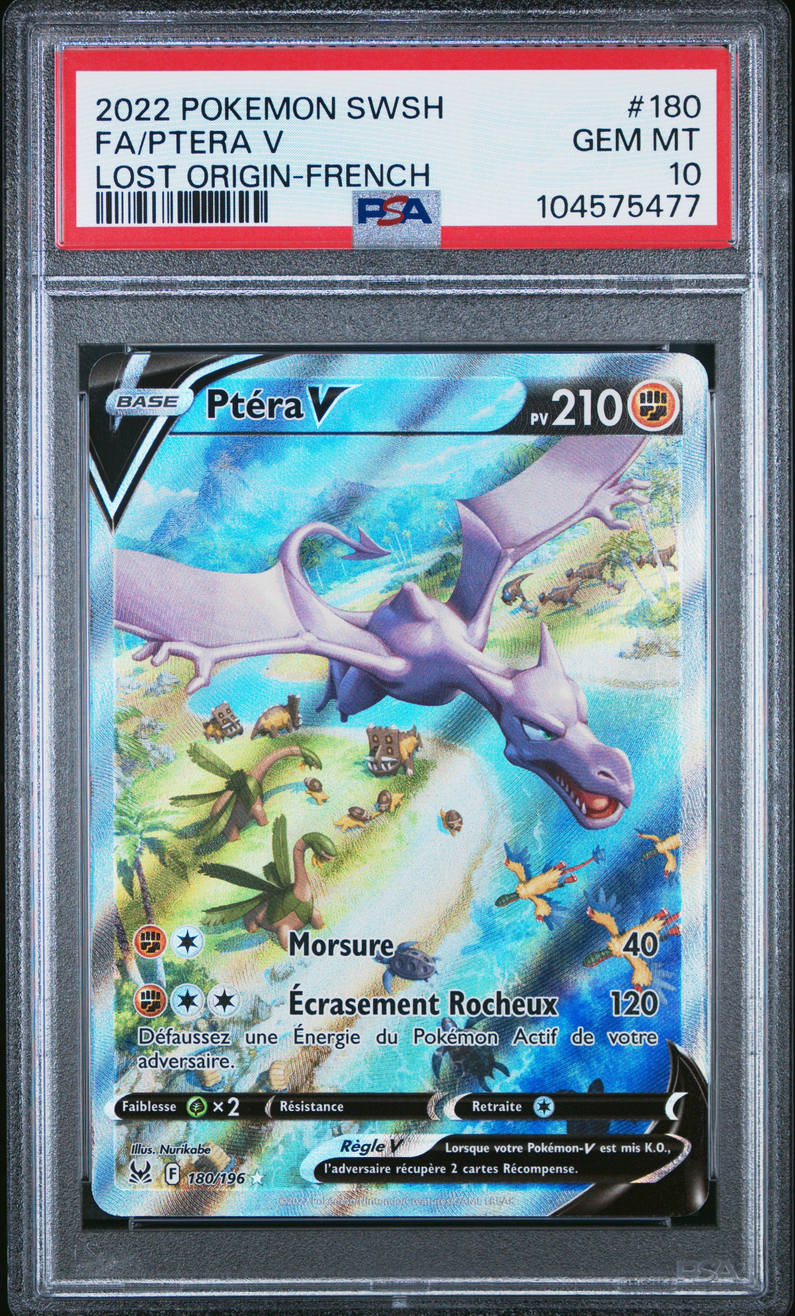 [GRADE] [PSA 10] 180/196 Ptera V