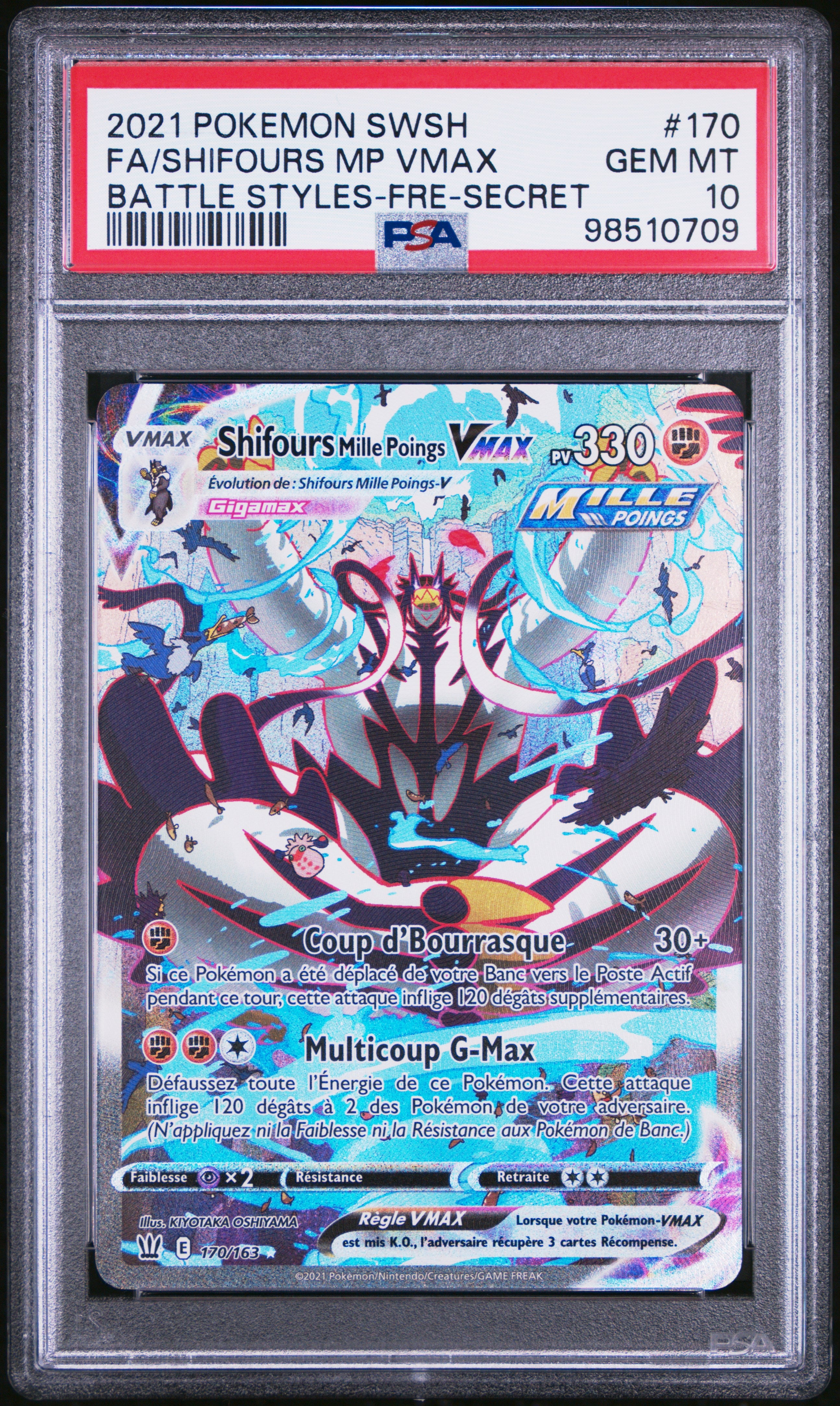 [GRADE] [PSA 10] 170/163 Shifours Mille Poings VMax
