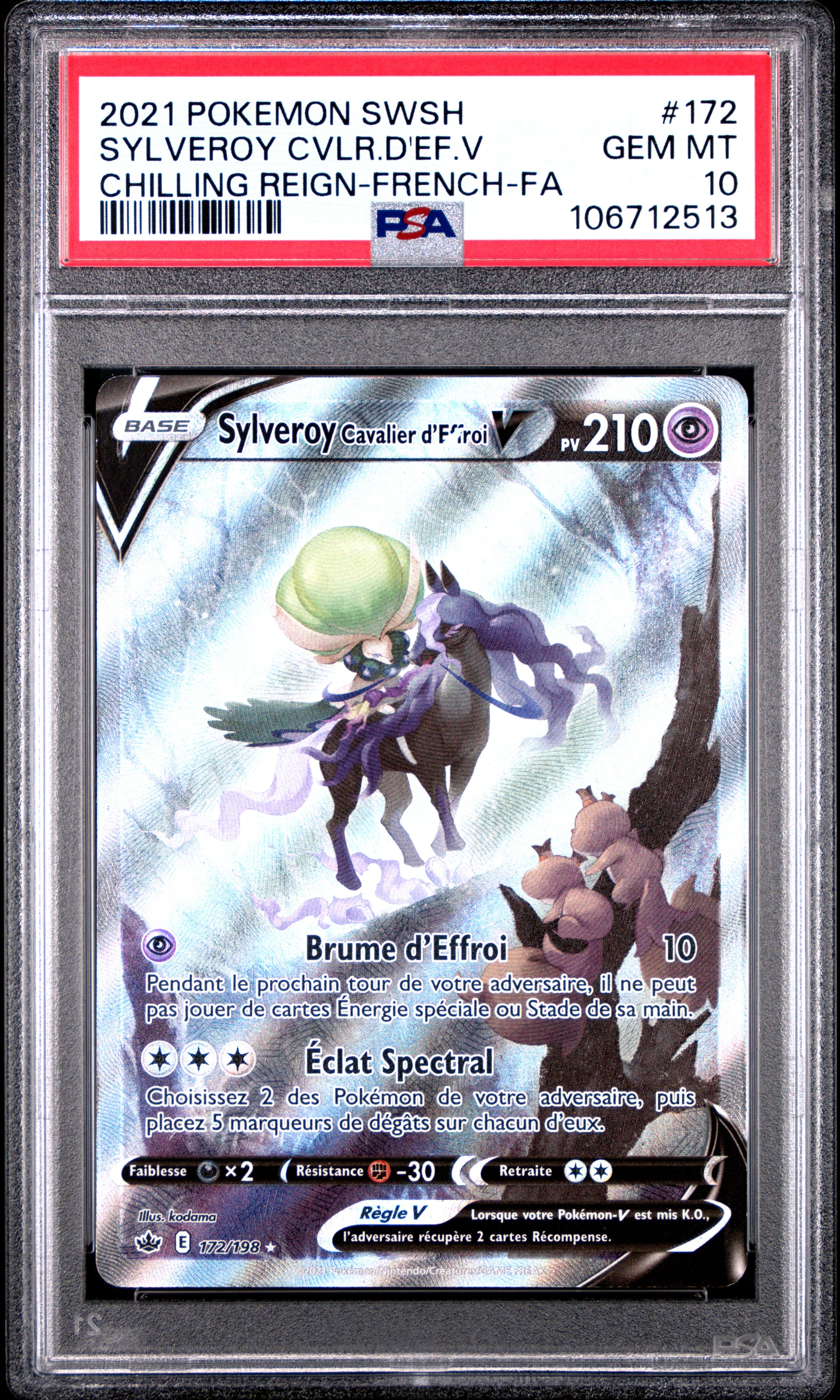 [GRADE] [PSA 10] 172/198 Sylveroy Cavalier d'Effroi V