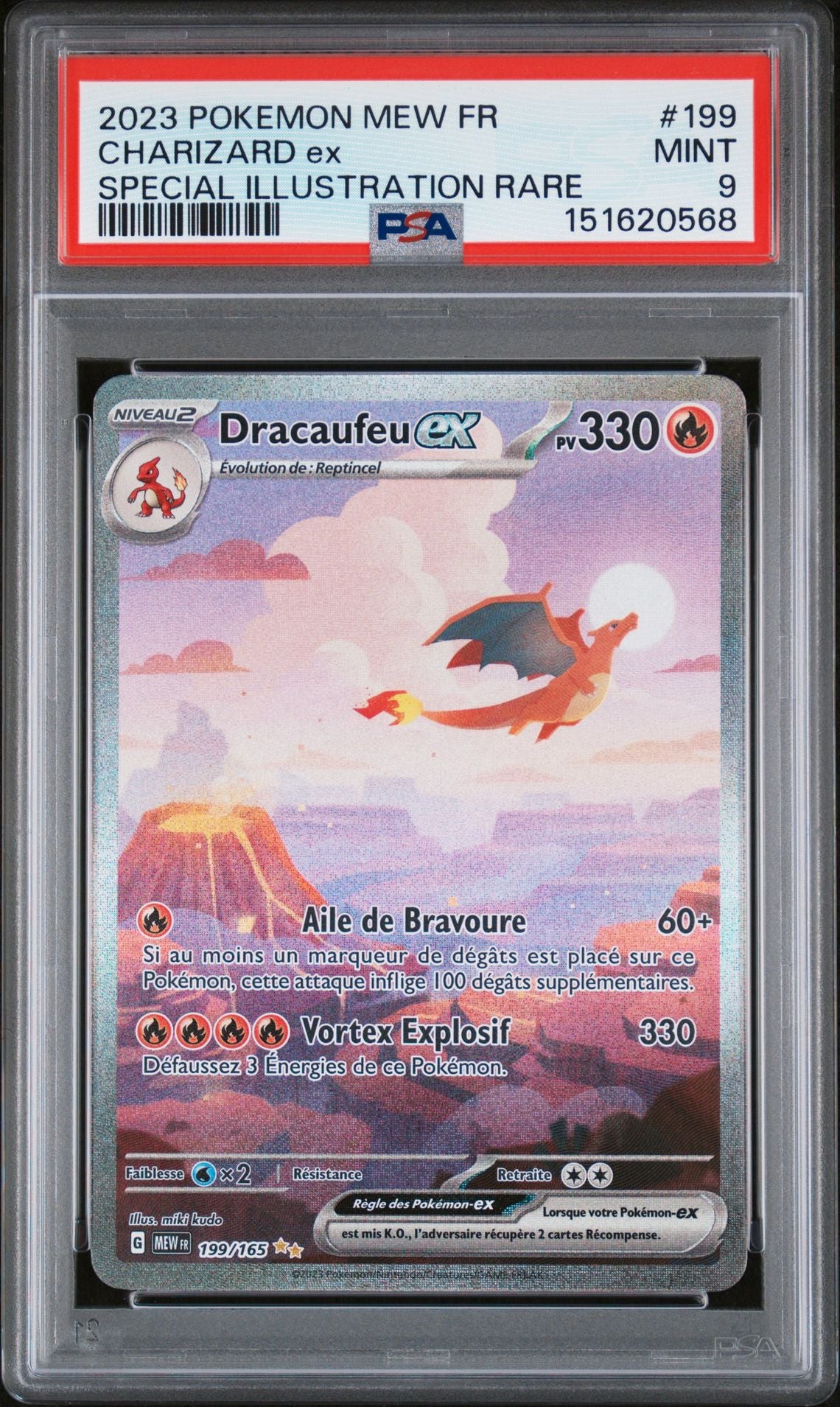 [GRADE] [PSA 9] 199/165 Dracaufeu ex