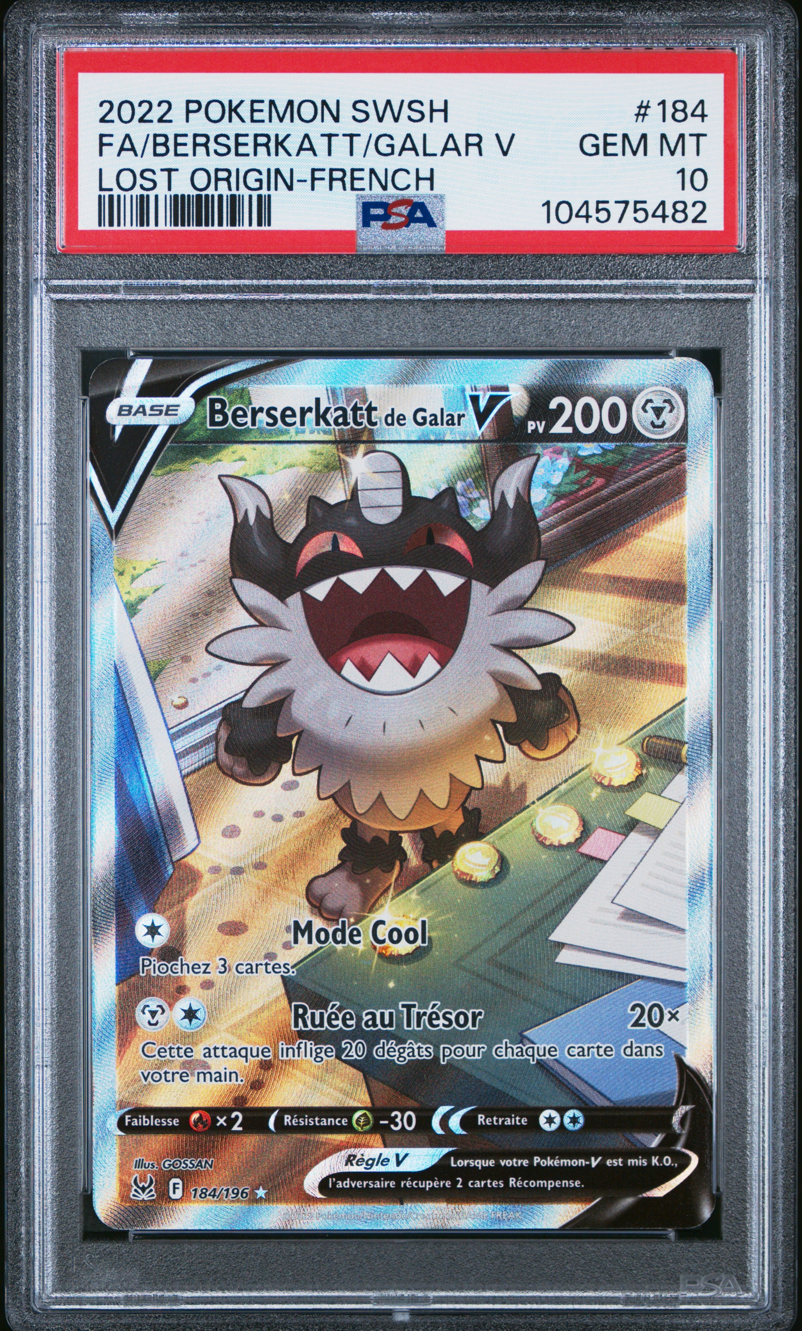 [GRADE] [PSA 10] 184/196 Berserkatt V