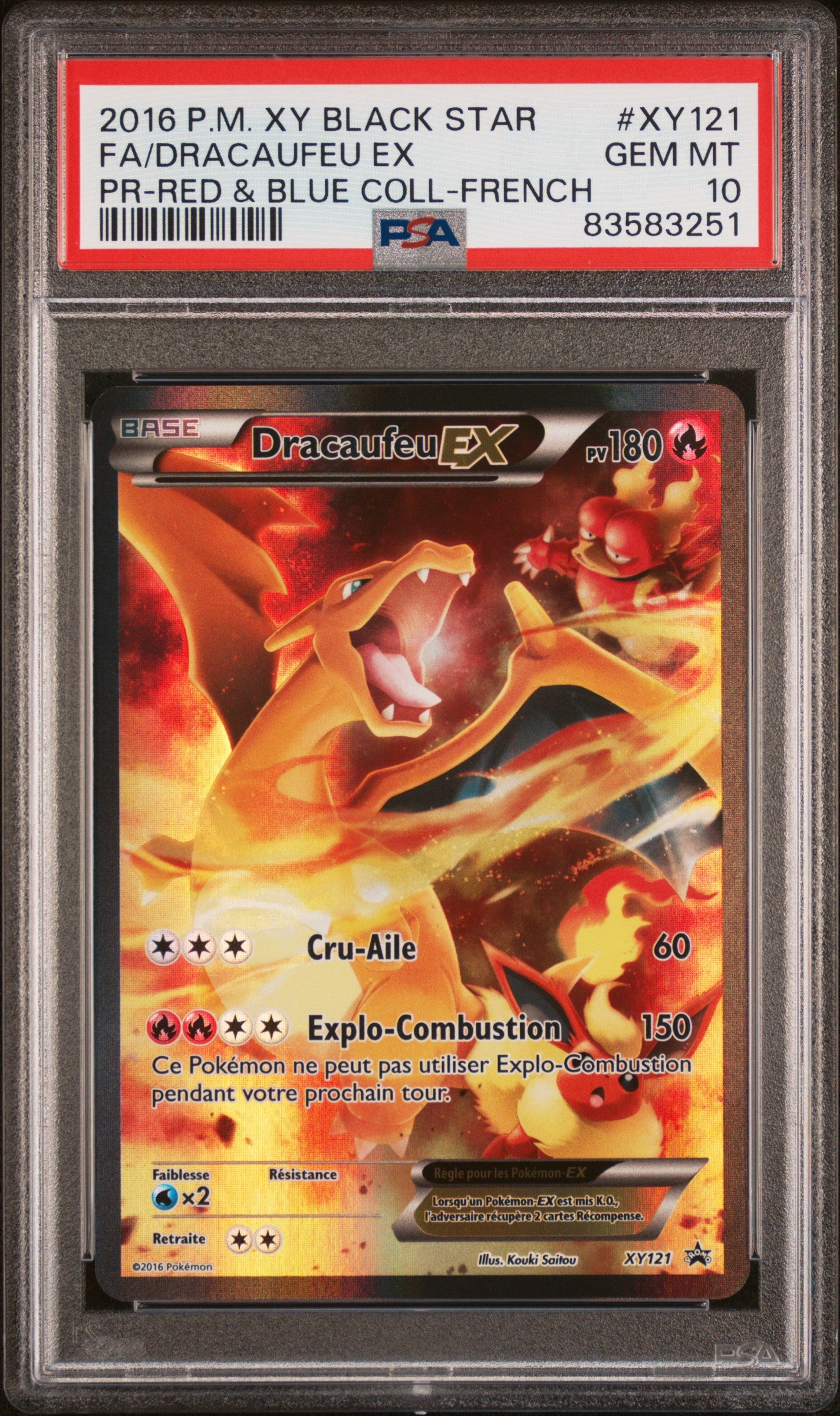 [GRADE] [PSA 10] XY 121 Dracaufeu ex