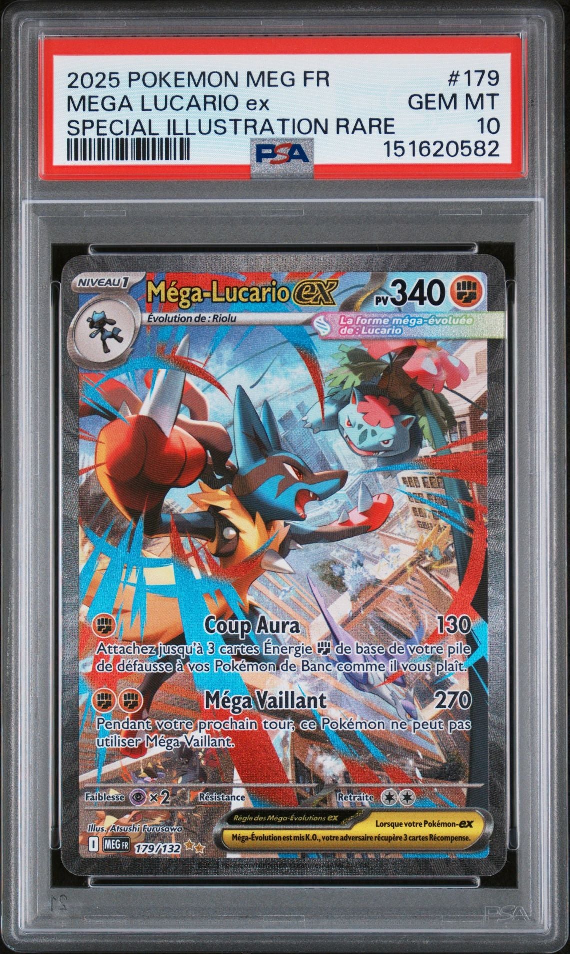 [GRADE] [PSA 10] 179/132 Mega Lucario ex Alternative