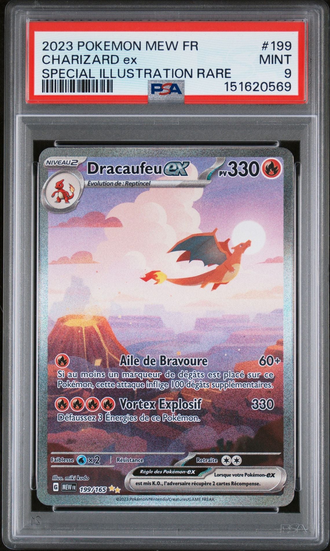 [GRADE] [PSA 9] 199/165 Dracaufeu ex