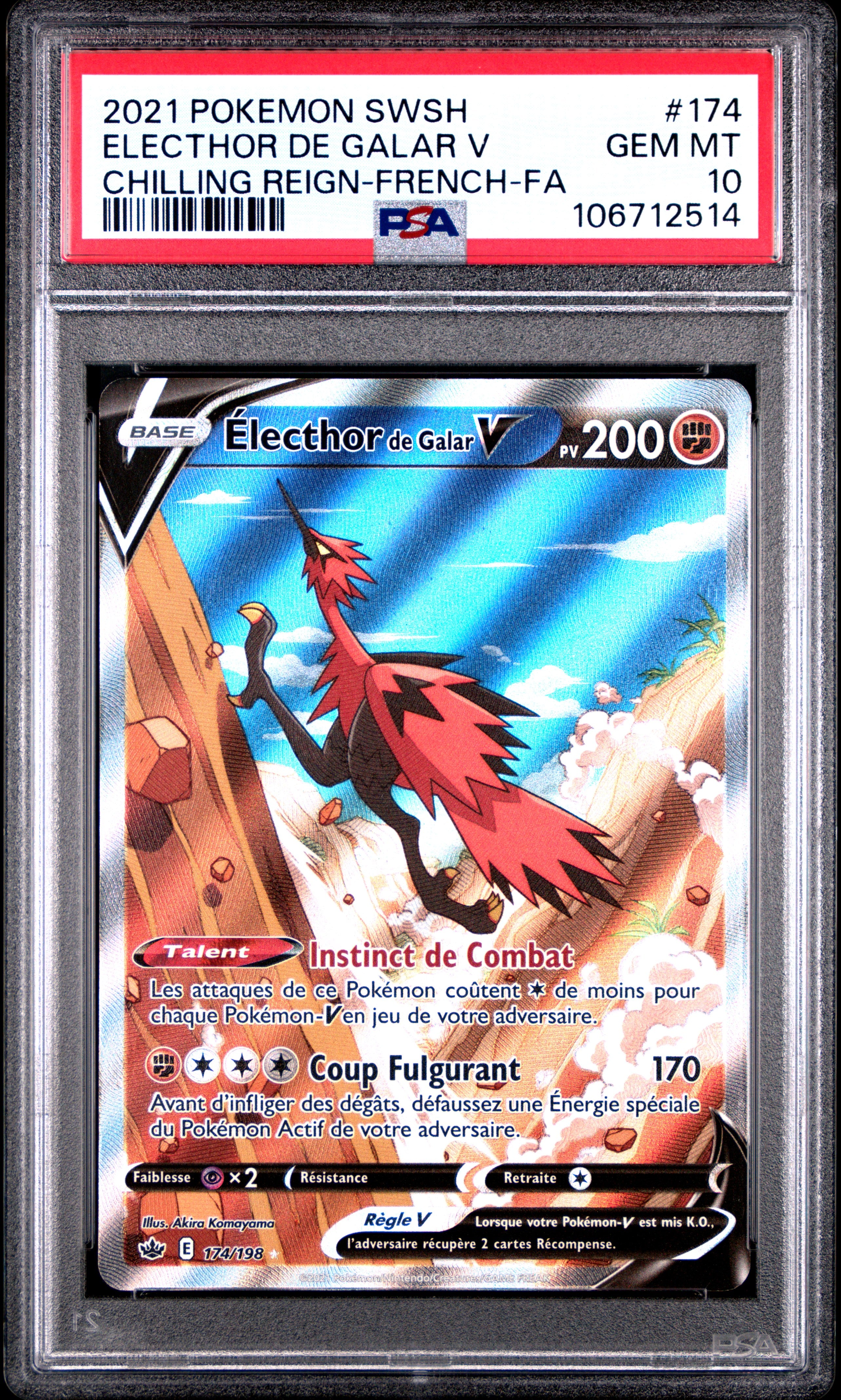 [GRADE] [PSA 10] 174/198 Electhor V