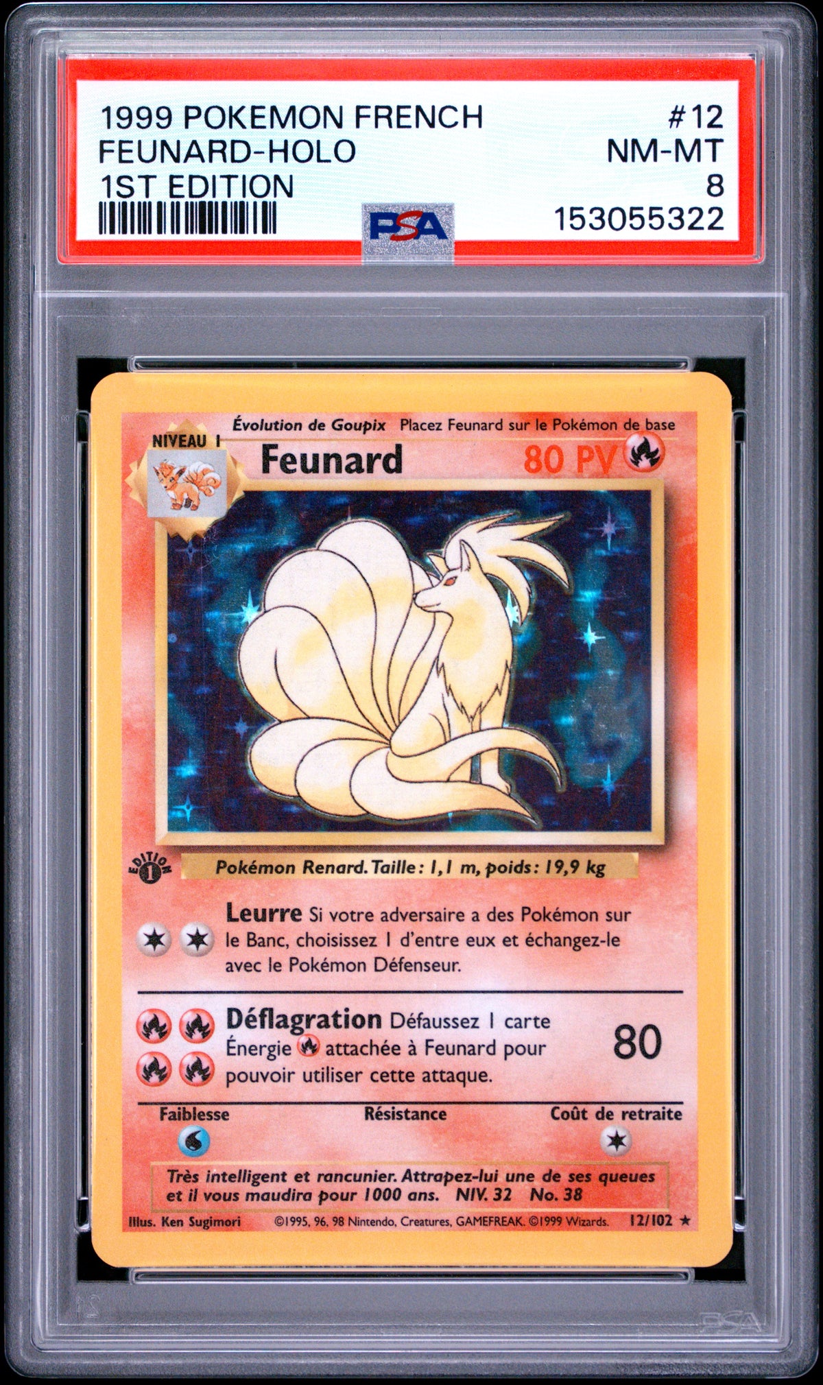[GRADE] [PSA 8] 012/102 Feunard