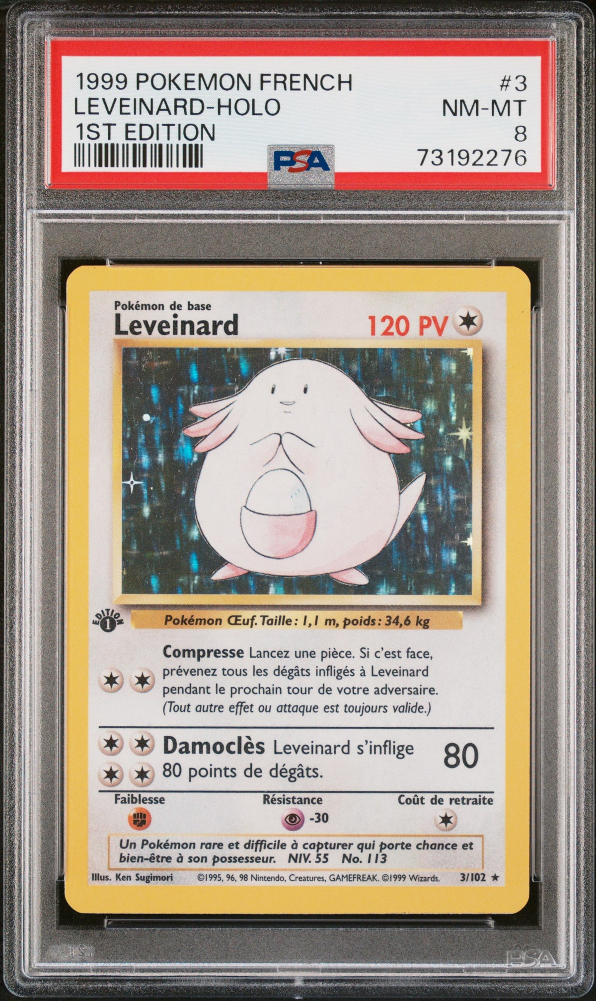 [GRADE] [PSA 8] 003/102 Leveinard