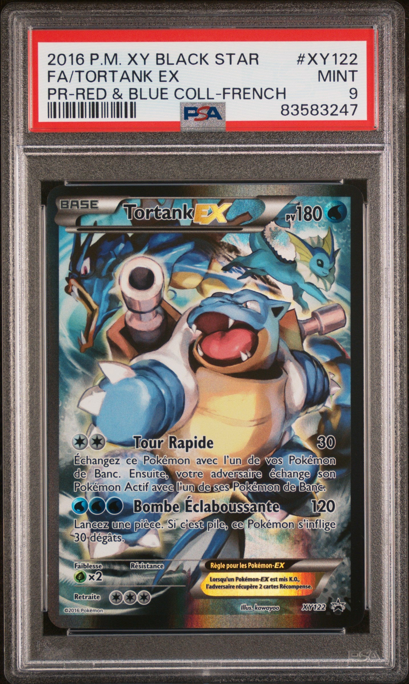 [GRADE] [PSA 9] XY122 Tortank ex