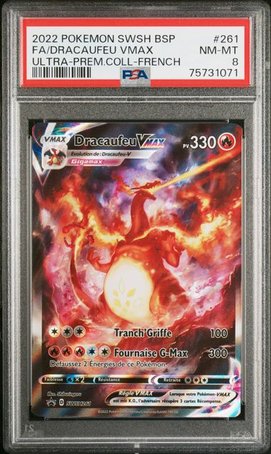 [GRADE] [PSA 8] SWSH261 Dracaufeu VMax