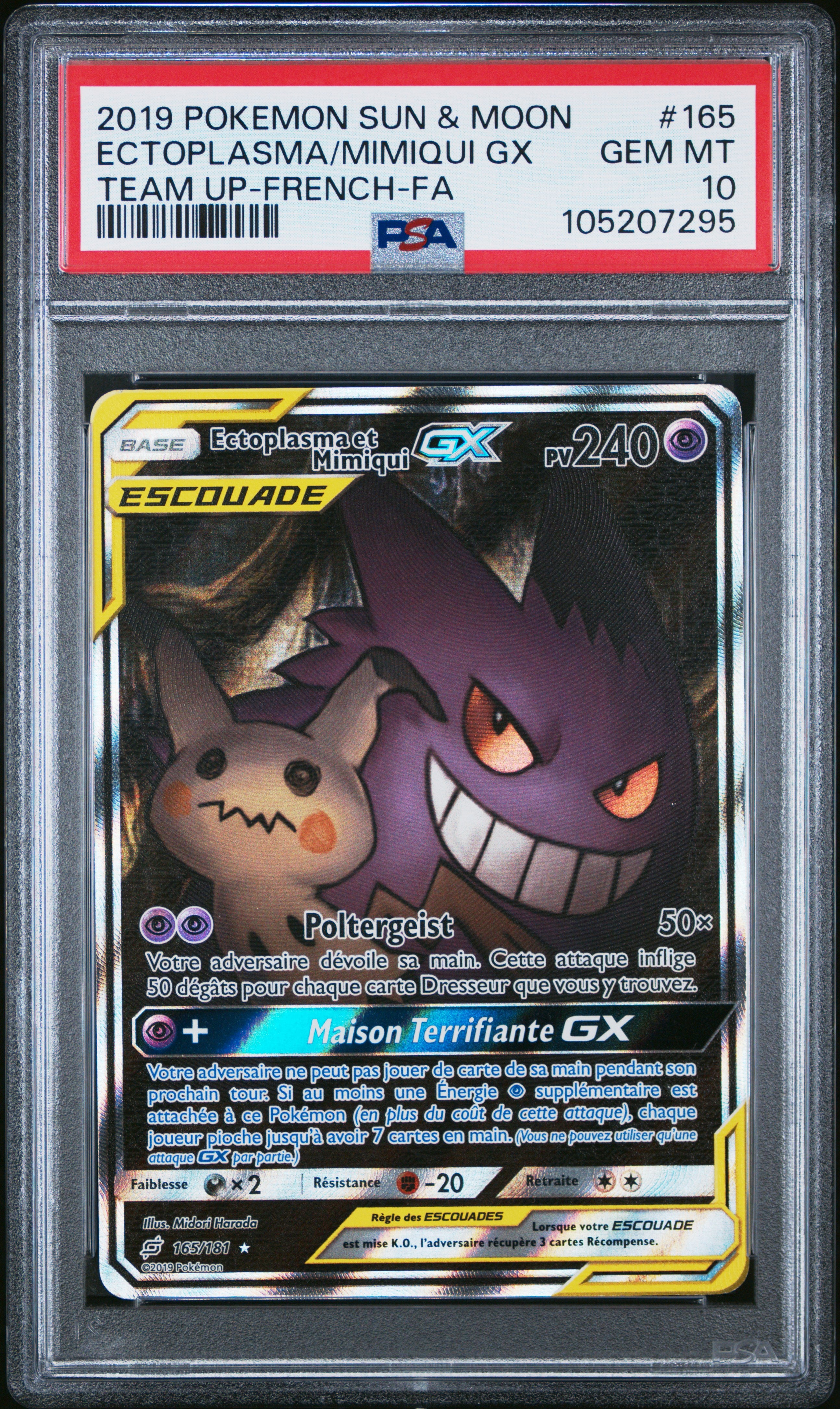 [GRADE] [PSA 10] 165/181 Ectoplasma & Mimiqui - Face avant - Cert 105207295