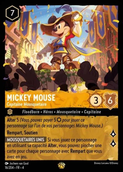 016/204 Mickey Mouse, Capitaine Mousquetaire