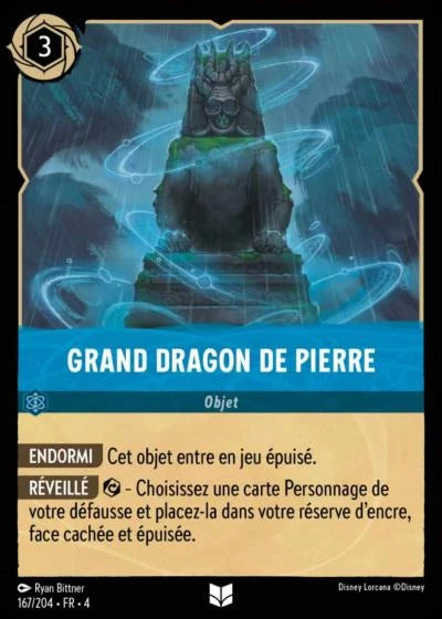 167/204 Grand dragon de pierre