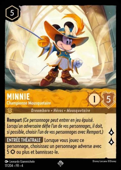 017/204 Minnie, Championne Mousquetaire