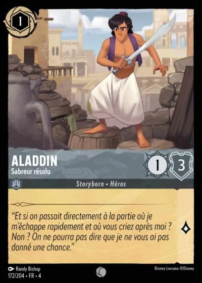 172/204 Aladdin, Sabreur résolu