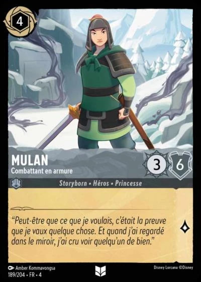 189/204 Mulan, Combattant en armure