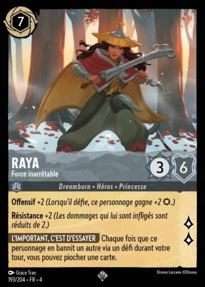 193/204 Raya, Force inarrêtable