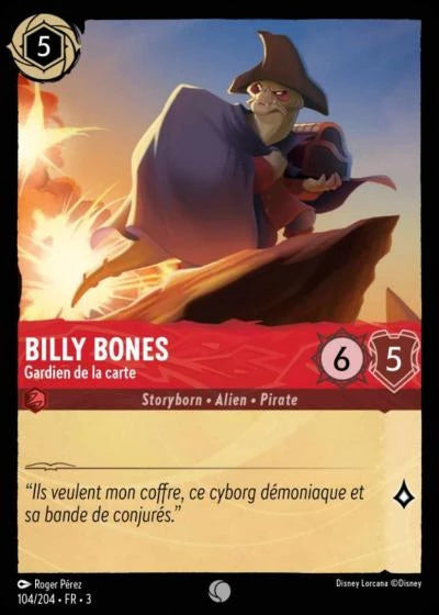 104/204 Billy Bones, Gardien de la carte