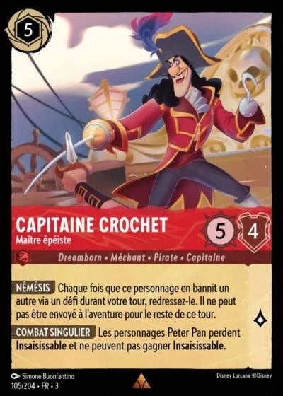 105/204 Capitaine Crochet, Maître épéiste