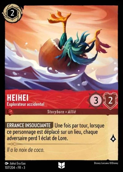 107/204 Heihei, Explorateur accidentel