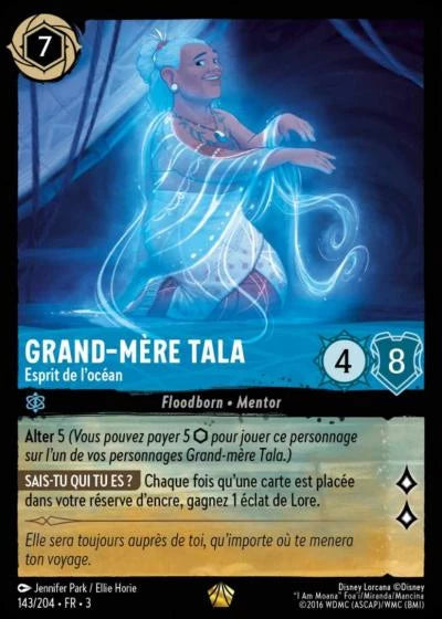 143/204 Grand-mère Tala, Esprit de l'océan