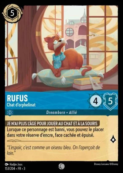 153/204 Rufus, Chat d'orphelinat