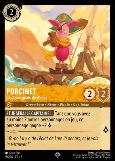 016/204 Porcinet, Capitaine pirate de Winnie