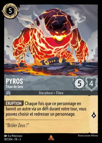 187/204 Pyros, Titan de lave