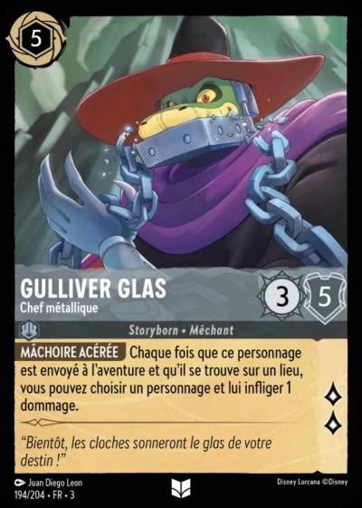 194/204 Gulliver Glas, Chef métallique