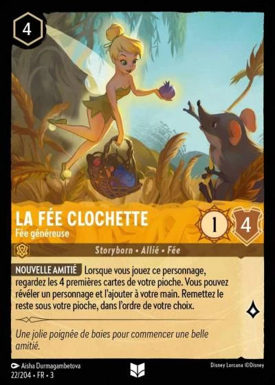 022/204 La Fée Clochette, Fée généreuse