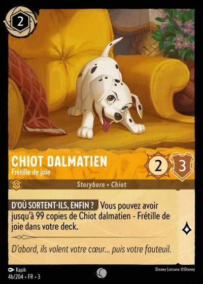 004b/204 Chiot Dalmatien, Frétille de joie